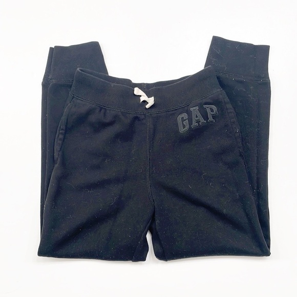 GAP kids black fleece lined sweatpants - Picture 1 of 5